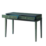 Manas Antique Green Finish Writing Desk