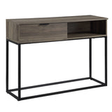 Galeno Rustic Oak & Black Finish Writing Desk