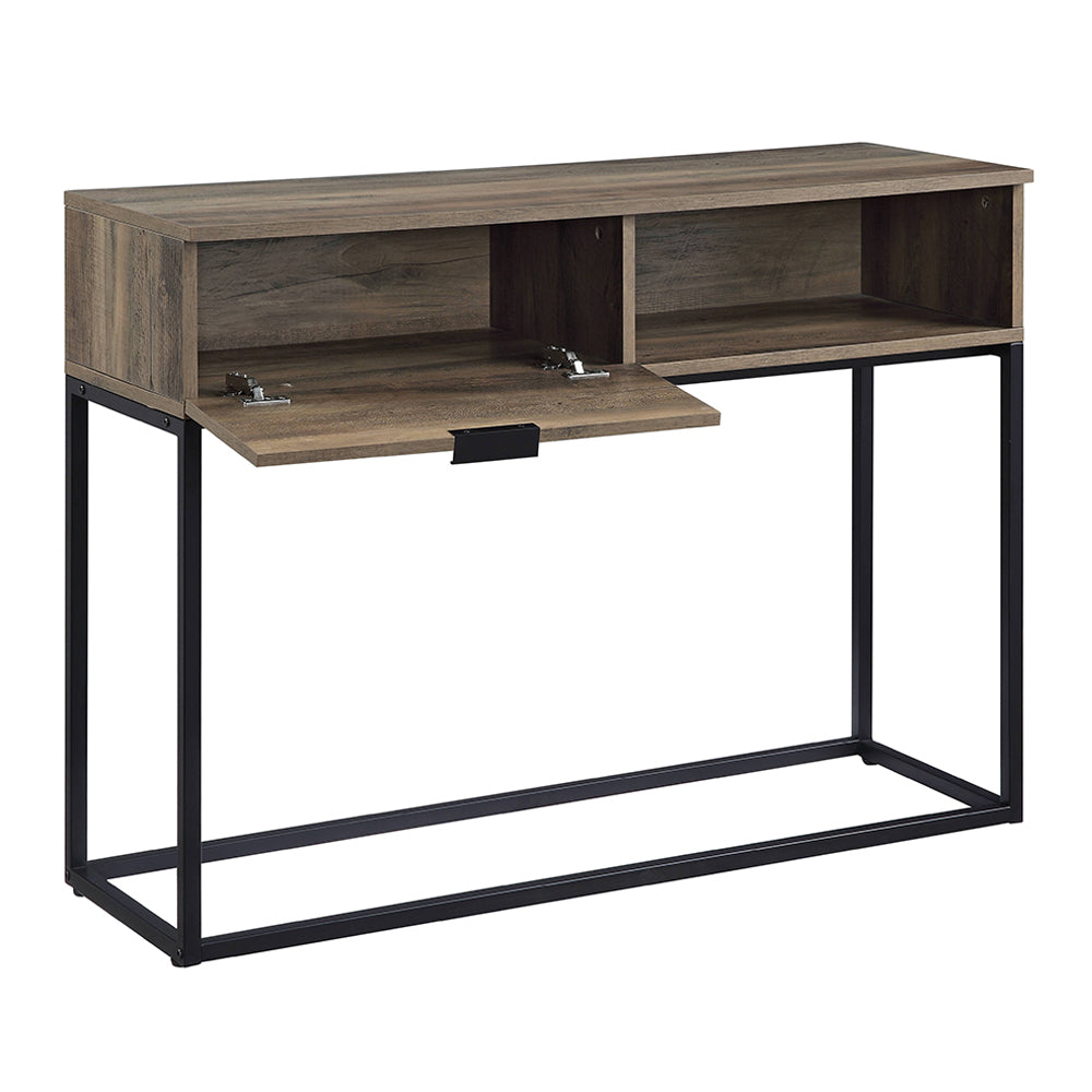 Galeno Rustic Oak & Black Finish Writing Desk