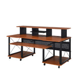 Megara Cherry & Black Finish Music Desk