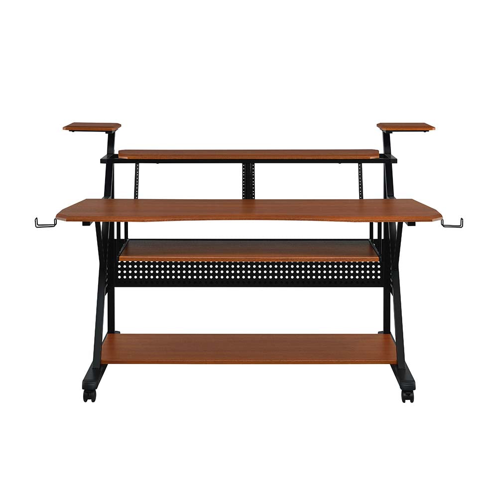 Willow Cherry & Black Finish Music Desk