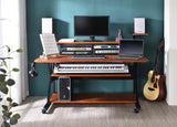 Willow Cherry & Black Finish Music Desk