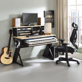 Annette Natural & Black Finish Music Desk