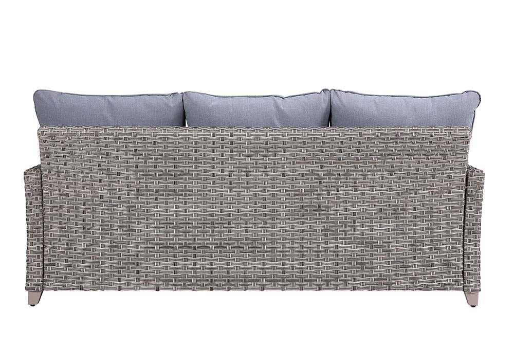 Greeley Gray Fabric & Gray Finish Patio Set