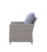 Greeley Gray Fabric & Gray Finish Patio Set