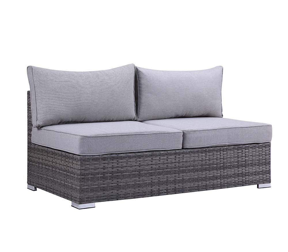 Sheffield Gray Fabric & Gray Finish Patio Set