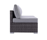 Sheffield Gray Fabric & Gray Finish Patio Set