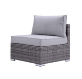 Sheffield Gray Fabric & Gray Finish Patio Set