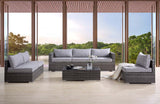 Sheffield Gray Fabric & Gray Finish Patio Set