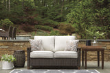 Paradise Trail Medium Brown Outdoor Living Room Set with Cushion