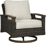 Paradise Trail Medium Brown Outdoor Living Room Set with Cushion