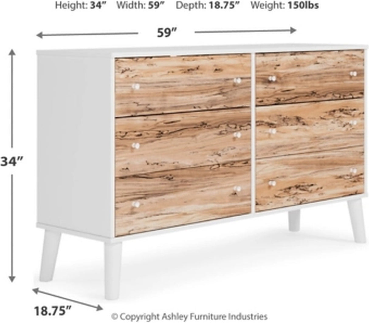 Piperton White Youth Bookcase Storage Bedroom Set