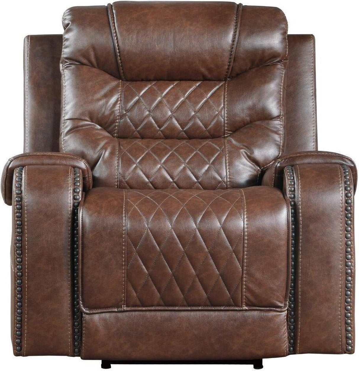 Putnam Brown Power Double Reclining Living Room Set