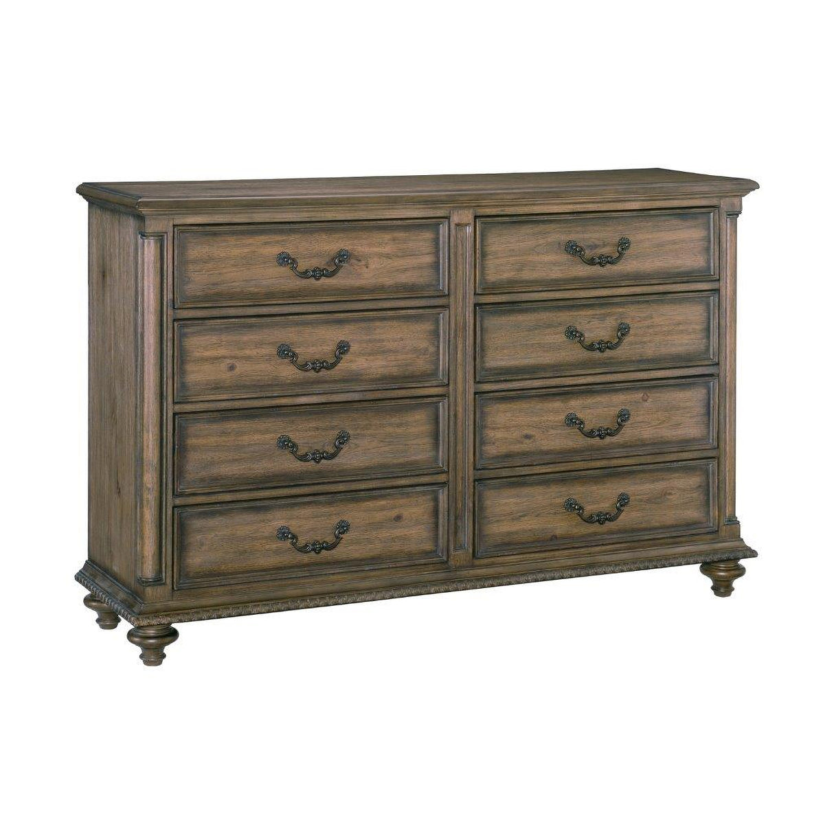 Rachelle Weathered Pecan And Gray Sleigh Bedroom Set