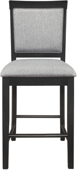 Raven Dining Room Set In Charcoal Gray