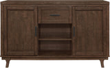 Reynolds Dining Room Set In Brown Oak