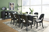 Rowanbeck Black Oval Dining Room Set