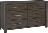 Scarlett Brownish Gray Panel Bedroom Set