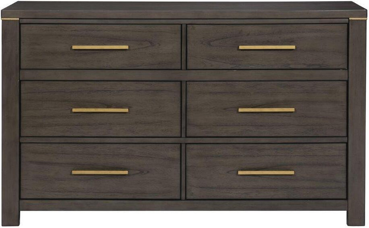 Scarlett Brownish Gray Panel Bedroom Set