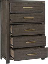 Scarlett Brownish Gray Panel Bedroom Set