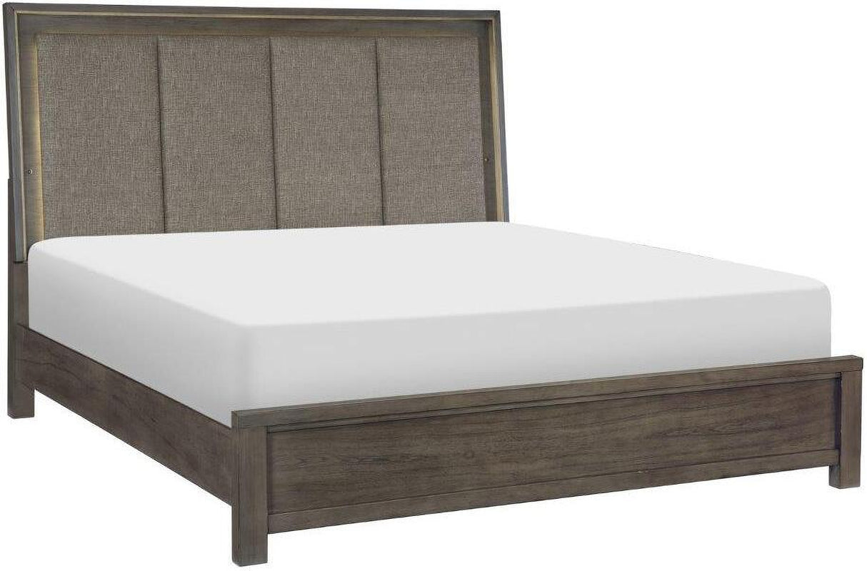 Scarlett Brownish Gray Panel Bedroom Set