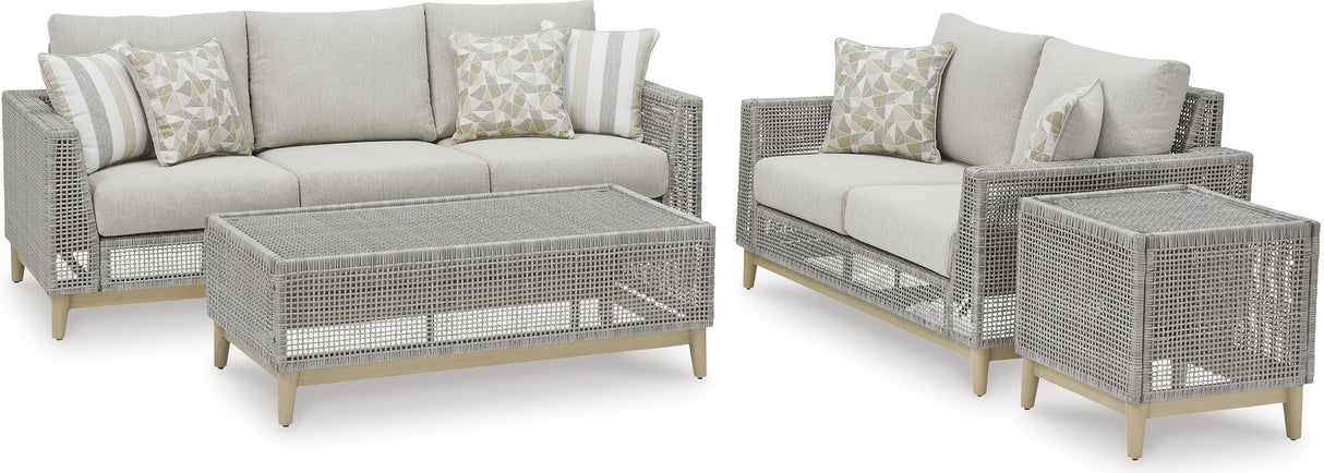 Seton Creek Gray Outdoor Living Room Set