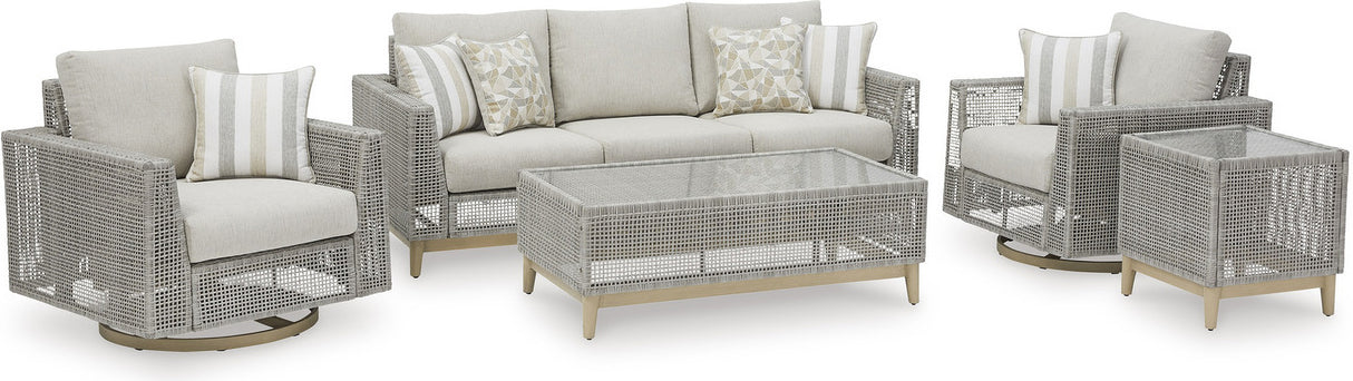 Seton Creek Gray Outdoor Living Room Set