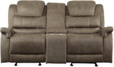 Shola Brown Double Reclining Living Room Set With Drop Down Table