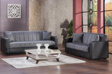 Sidney Love Seat (Bolzoni Gray) 2 Pieces