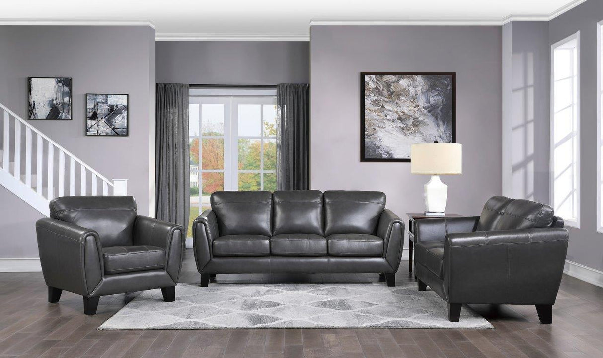 Spivey Dark Gray Living Room Set