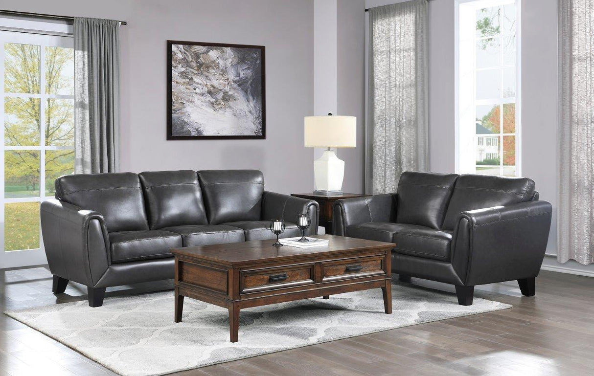 Spivey Dark Gray Living Room Set