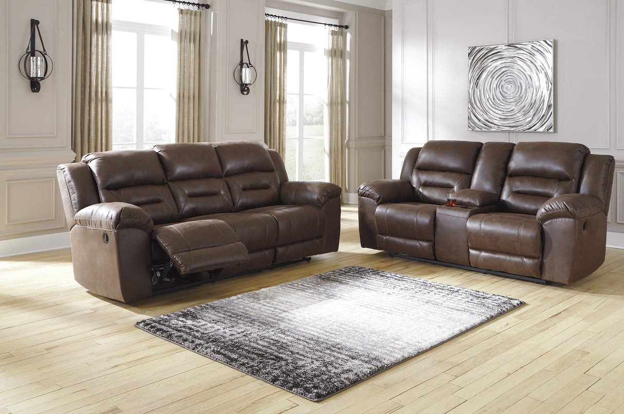 Stoneland Reclining Living Room Set In Chocolate