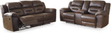 Stoneland Reclining Living Room Set In Chocolate