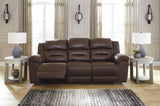 Stoneland Reclining Living Room Set In Chocolate