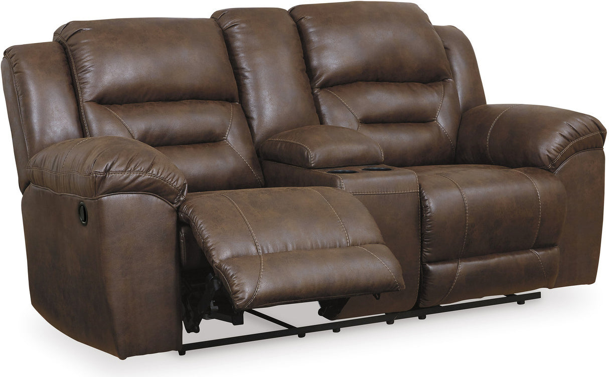 Stoneland Reclining Living Room Set In Chocolate