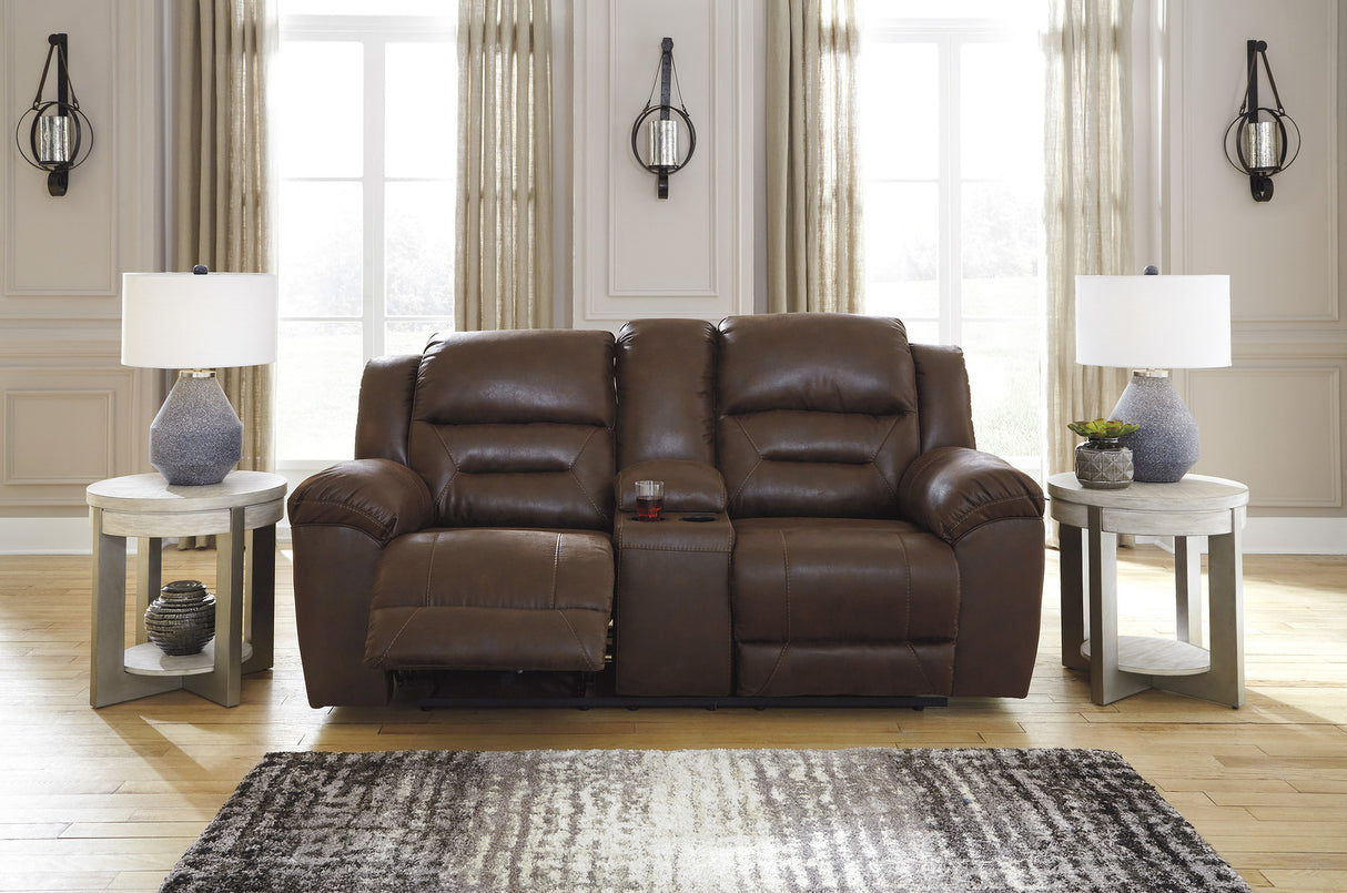 Stoneland Reclining Living Room Set In Chocolate