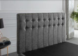 Stratton Twin Foundation & Headboard (Bell Basic Grey) 1 Piece