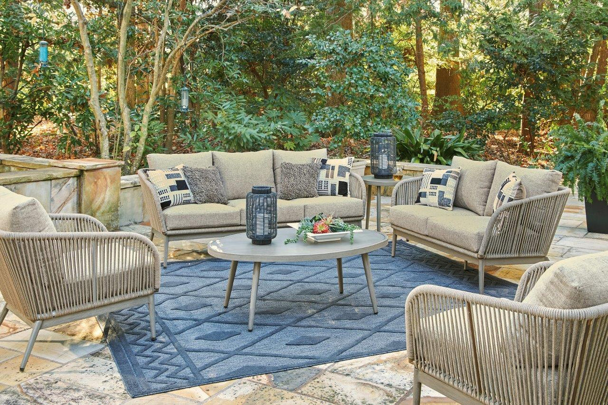 Swiss Valley Beige And Grey Outdoor Conversation Set