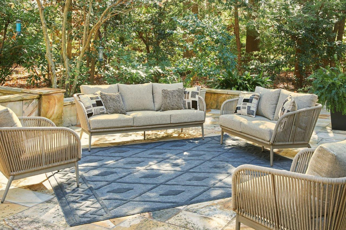 Swiss Valley Beige And Grey Outdoor Conversation Set