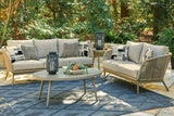 Swiss Valley Beige And Grey Outdoor Conversation Set