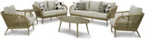 Swiss Valley Beige And Grey Outdoor Conversation Set