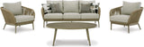 Swiss Valley Beige And Grey Outdoor Conversation Set