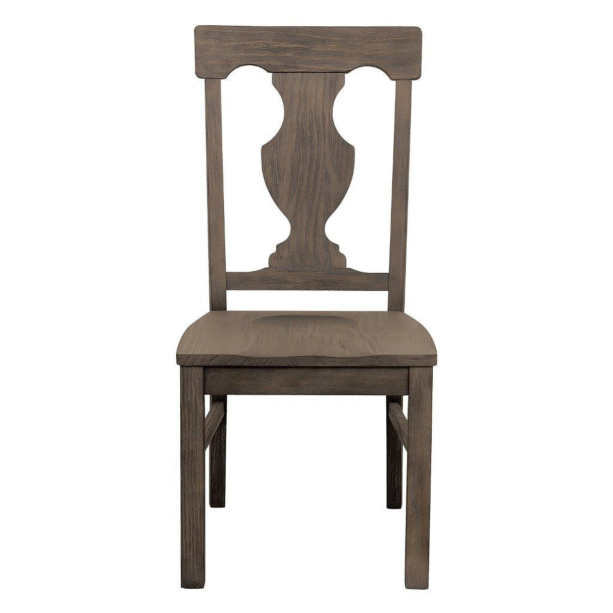 Toulon Distressed Dark Oak Round Pedestal Dining Room Set