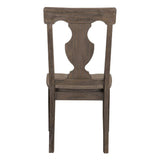 Toulon Distressed Dark Oak Round Pedestal Dining Room Set