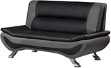 Veloce Black And Gray Living Room Set