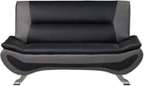 Veloce Black And Gray Living Room Set