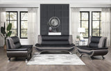 Veloce Black And Gray Living Room Set