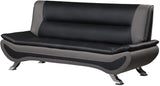 Veloce Black And Gray Living Room Set