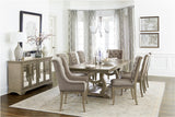 Vermillion Subtle Bisque Extendable Dining Room Set