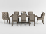 Vermillion Subtle Bisque Extendable Dining Room Set